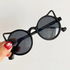 Girls Boys Cute Animal Cartoon Ears Sunglasses Outdoor Sun Protection Children Lovely Vintage Sunglasses Protection Classic Kids