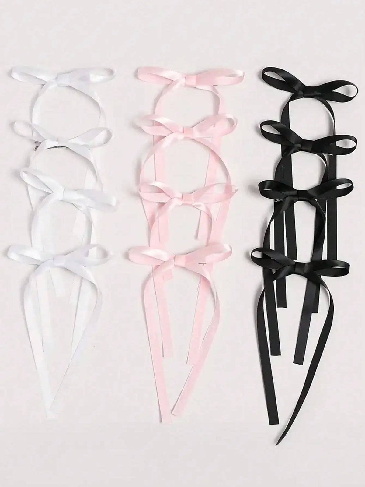 2/12/36 Pcs Fashion Simple Sweet Bow Ribbon Hair Clips For Women Girls Party Hair Accessories