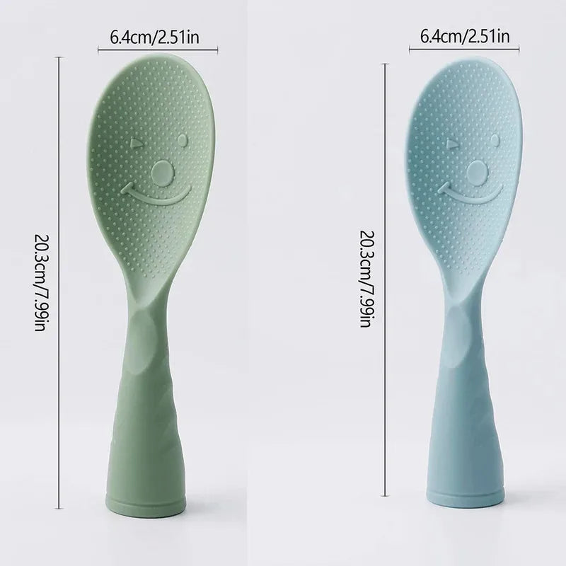Home Kitchen Non Stick and Standing Plastic Rice Spoon Paddles-Perfect for Cooking Every Time