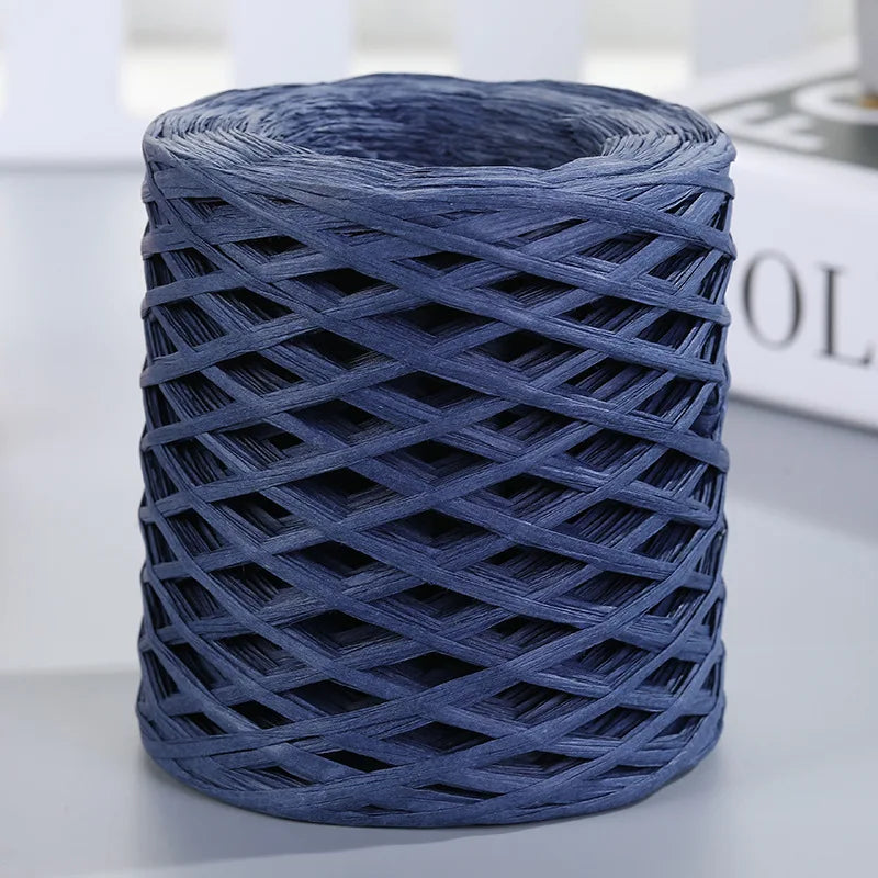 200M Raffia paper rope Straw Yarn For Knitting Crocheting Paper Threads DIY Handmade Summer Sunhat Beach Bag Freeshipping