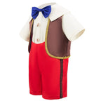 7PCS Kids Fairy Tale Character Puppet Cosplay Costume Long Nose Boy Dress Up With Accessories Halloween Carnival Birthday Outfit