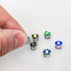 10pcs Super Mini Magnetic Led Lamp Toys 7.8mm *7.1mm DIY Model Making General Model Plus Light with Batteries and 1pc Magnet