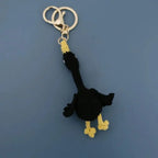 Cute Small Bear Couple Keychains Knitting Cartoon Bear Mini Animal Doll Keyrings Crochet Keychain Wholesale Custom Acceessories