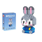 Disney 214 style Winnie LinaBell StellaLou Building Blocks Princess Cartoon Figrues Bricks Children's Assembly Toys Model Gift