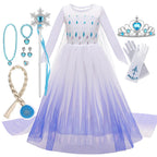 Girl Vestidos Costume Kid Dress Halloween Cosplay Children Birthday Carnival Party Dress Up 2-10 Year