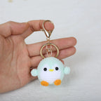 Mini Penguin Series Crochet Keychain For Car Keys Pendant Cartoon Animal Doll Keyrings Knitted Penguin Keychain Custom Accessory
