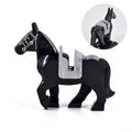 Medieval Series War-Horse Building Blocks White/Black/Brown Horses Battle Steed DIY Bricks Toys For Children Christmas Gifts