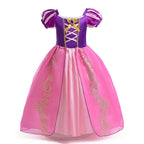 Girls Princess Dress Kids Disney Cosplay Cinderella Snow White Aurora Rapunzel Halloween Costume Children Birthday Party Dresses