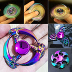 Dragon Wings Hand Spinner Alloy Low Noise Metal Rainbow Finger Spinner Anti-Anxiety High Speed Fingertip Gyro Birthday Gift