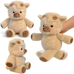 Adorable Highland Cattle Plush Toy 40cm - Huggable Running Cow Stuffed Animal Made with Premium Soft Fabric, Soothing Companion