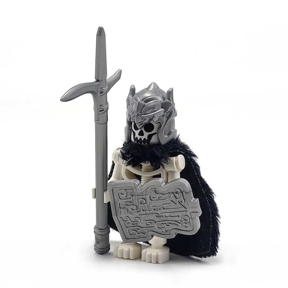 MOC Halloween Skeleton Army Mini Doll Building Blocks DIY Assembled Building Blocks Character Doll Skeleton Horse Ornaments Toy