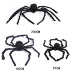 Giant Spider Huge Spider Web Halloween Decoration Props Haunted Indoor Outdoor Spooky Plush Large Araneid Prank Trick Supplies
