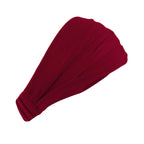 New Summer Women Solid Cotton Headband Elastic Wide Soft Girls Sports Yoga Knotted Headband Running Sweatband For Tennis Gym