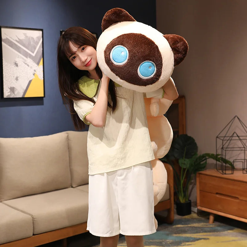 50/80/130CM Creative Cat Caterpillar Plush Toys Stuffed Soft Animal Long Pillow Funny Bed Cushion for Children Gift