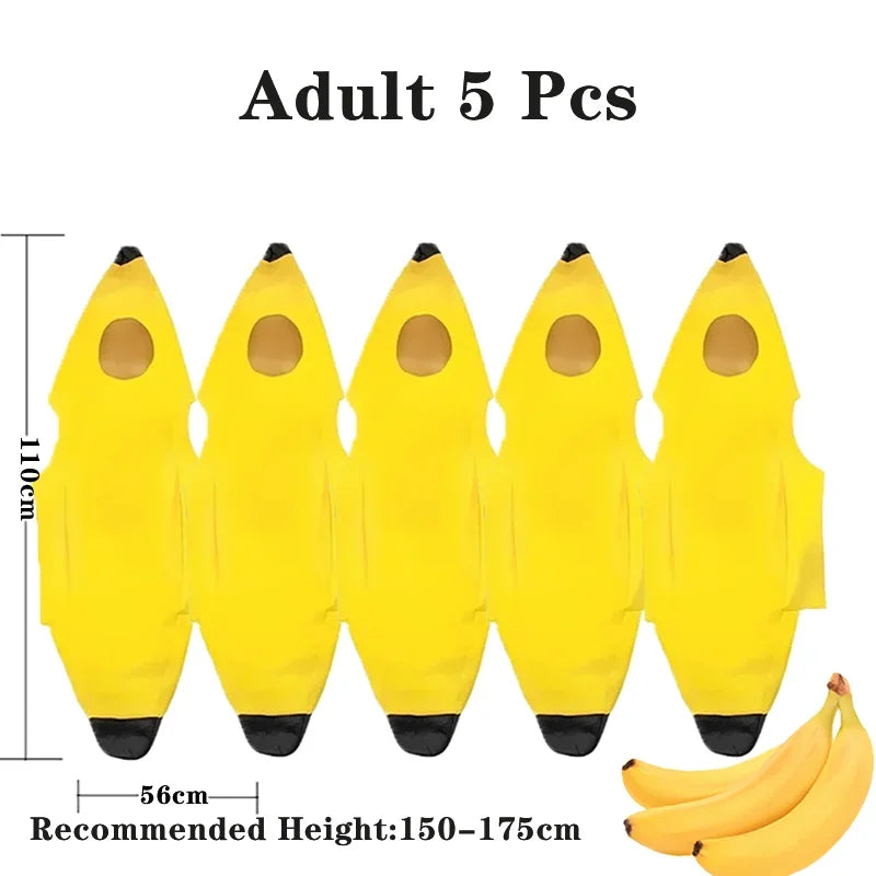 Halloween Banana cosplay Halloween Costumes Children's Performance Costumes Banana Costumes Performance Parent-Child Costumes
