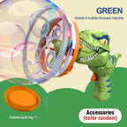 Dinosaur Electric Bubble Gun Automatic Blowing Tuba Large Soap Handheld Bubble Machine Kids Toys Birthday Party Outdoor Wedding