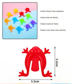20pcs Solid Color Jumping Frog Plastic Bouncing Frog Jumping Frog Children Educational Toy,Gift for Kids Party Favors, Birthday