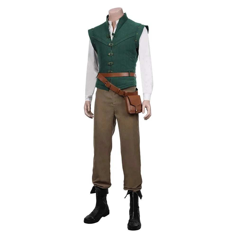 Flynn Rider Tangled Rapunzel Cosplay Costume Adult Carnival Uniform Halloween Anime Halloween Costumes