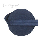 BRISTLEGRASS 2 5 10 Yard 5/8" 15mm Solid FOE Shiny Fold Over Elastic Spandex Satin Band Hair Tie Headband Dress Sewing Lace Trim