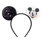 2026 Festival Party Cosplay Mouse Ears Headband 3.3" Ears Glitter Hairband For Boys Girls DIY Cartoon Hair Accessories