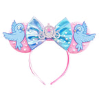 Mouse Ears Headband Cartoon Sequin Bows Headband Birthday Party Christmas Halloween Princess Cosplay Costume For Women Adult