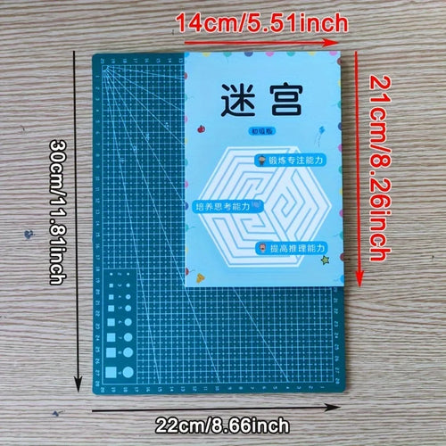 32-Page Children's Maze Game Book for Student Concentration Training, Intelligence Development, Early Education Toys, and Children