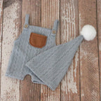 Newborn Photography Props Outfit Hat Baby Romper Bodysuits Outfit Shooting Baby Photo Props Clothing Accessories
