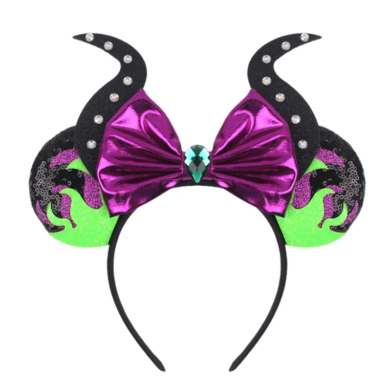 Nieuwste Mickey Mouse Oren Hoofdband Kid Adult Festival Party Pailletten Strik Haarband Vrouwen Baby Girl Party Haar Accessories