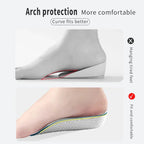 New Half Invisible Heighten Shoe Insoles Heel Insert Sport Cushion Height Increase EVA Memory Foam Heel Lifting 1.5/2.5/3.5CM