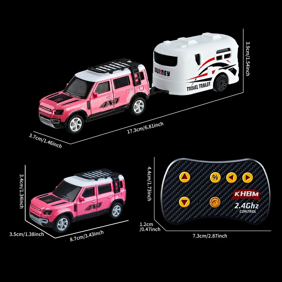 New RC Car MINI Alloy 1/64 Remote Control Car Convenient to Carry 60 Minutes of Work Time Children's Gifts Electronic Toys