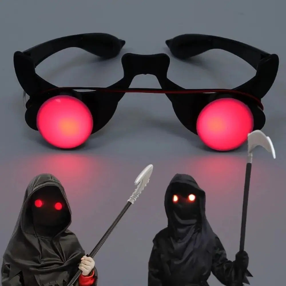 Halloween Horror Red Eye Glasses Props Funny Scary Horror Glasses Party Tricky Eyes Cosplay Prop Glow In The Dark