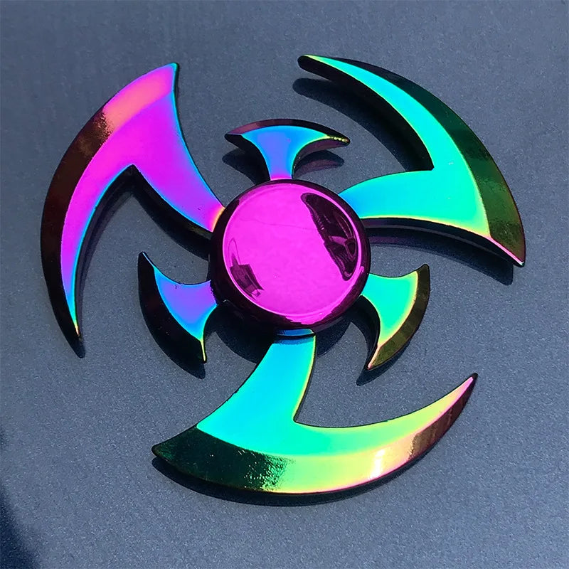 New Metal Rainbow Fidget Spinner Gradient Color R188 Mute Bearing EDC Hand Spinner Fingertip Gyro Anti-Anxiety Adult Toys Gifts
