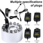 Party Mist Maker Water Pond Fountain Fogger 12 LED Color Aquarium Fog Maker Halloween Easter Party Festival Decoration