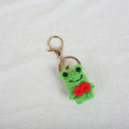 Mini Animal Doll Series Crochet Keychain Knitted Small Rabbit Doll Keyrings Mini Puppy Cute Keychain Wholesale Custom Accessory