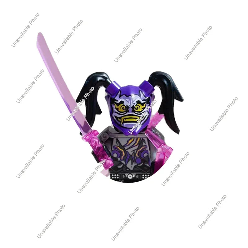 Hot Toys Ninja Figures Garmadon Jay Zane Kai Nya Lloyd Samukai Cole Harumi Ultra Violet Pyro Snake Morro Building Block Kids Toy