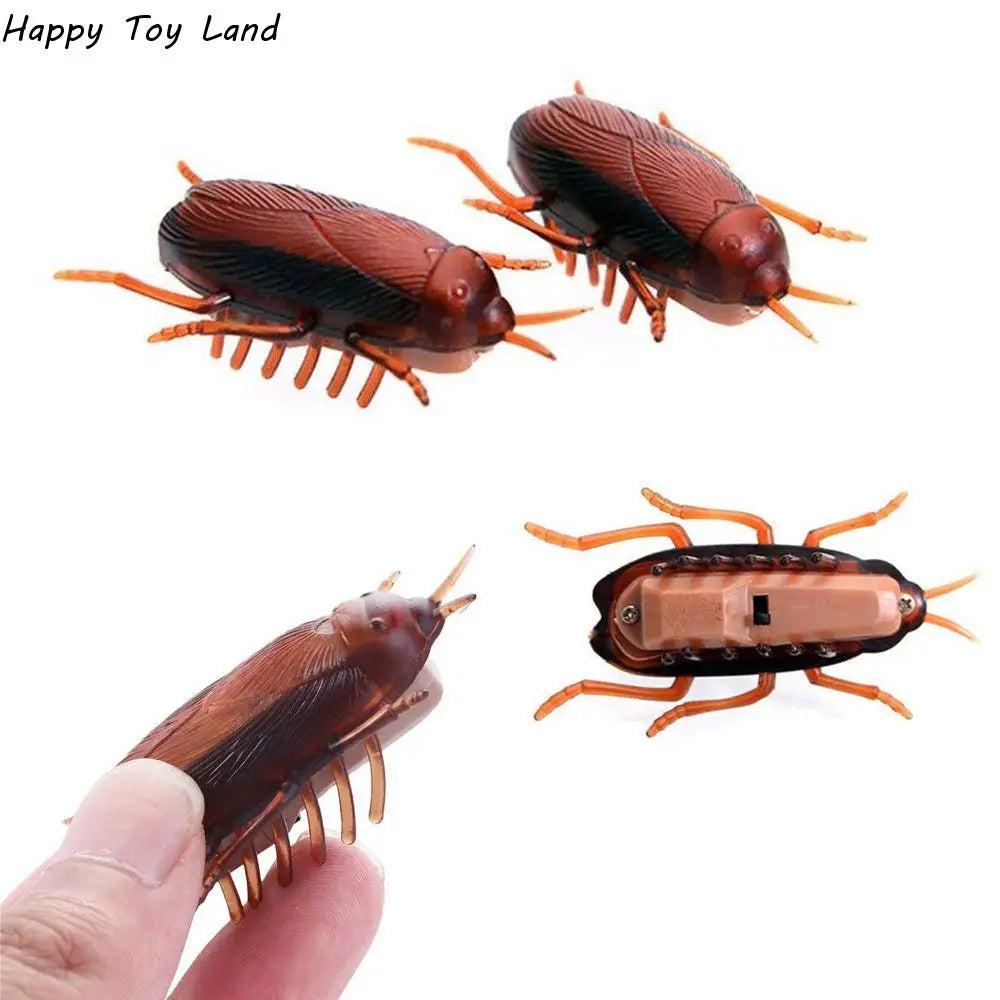 Electric Crawling Cockroach Toys Funny Simulation Fake Roach Prank Toys Trick Joke Toy Novelty Gadgets Scary Spoof Toy