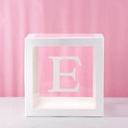 Transparent Letter Balloon Box Baby Shower Decorations Happy Birthday Wedding Decor 1st Birthday Party Supplies Balloon Box