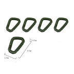 Tactical Carabiner Molle Clip Plastic Buckle ITW Keychain D-Ring Hard Hook Spring Snap EDC Gear Camping Hiking Outdoor Tools