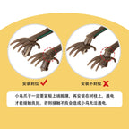 Simulated voice controlled toy bird cage, fake bird, electric ornament that senses calls and moves, parrot decoration