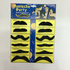 12Pcs/Set Self Adhesive Fake Beard Mustaches Mexican Fiesta Party Supplies Halloween Christmas Costume Fake Mustaches Sticker