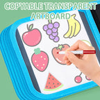 Erasable Doodle Book for KidsToddlers Toys Reusable Drawing Pads with 12 Watercolor Pens Preschool Toy Trip Writing Painting Set