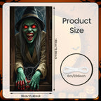 72.83x35.43 Inch Halloween Door Banner Polyester Ghost Hospital Scary Head Scene Decoration Halloween Party Supplies Photography
