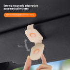 1/2Pc Sunglasses Holder Is Suitable for Car Sun Shades Magnetic Leather Sunglasses Clip and Ticket Clip Car Sunshade Accessories