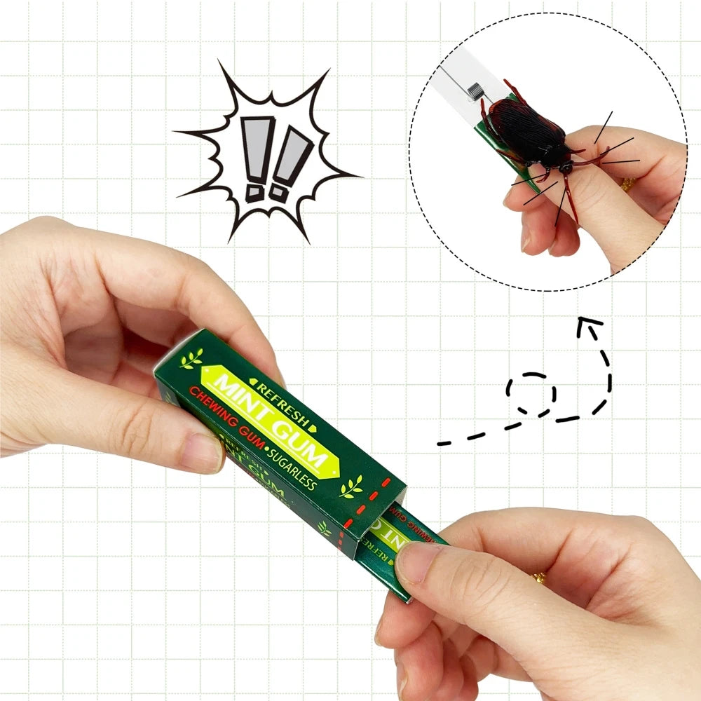 10-30 Pcs Halloween Prank Cockroach Chewing Gum for Halloween Ghost Festival Prank Funny Party Party Gift Decoration Supplies