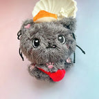 Kpop NTC WISH Sakuya RIKU YUSHI Tea Cat Doll Plush Dog Keychain NTCWISH Cartoon Keychain Bag Pendant Keychain Fans Collect Gif