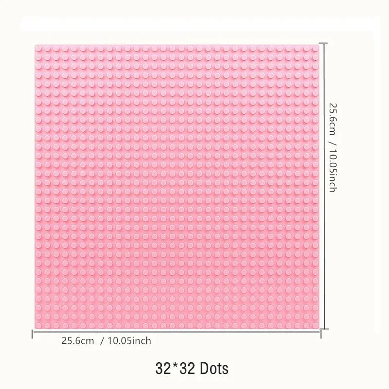 Baseplates 32x32 16x32 Dots Classic Base Plates MOC Bricks City Dimensions Building Blocks Figures Construction Toys