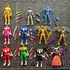 15CM Auto-Morphin Green Black Red BLUE Pink Yellow Ranger Evil Space Alien Goldar Rita Repulsa Putty Patroll Baboo Action Figure