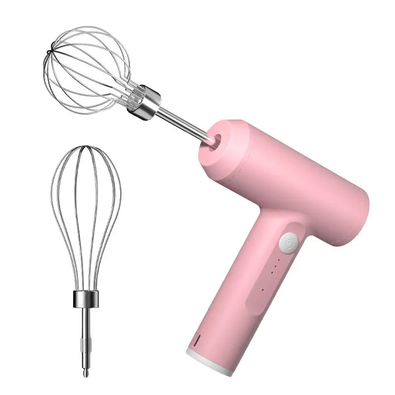 1 Wireless Electric Food Mixer, Portable 3-Speed Hand Mixer, Baking Dough and Cake Cream Mixer, Kitchen Tool