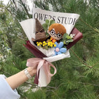 Anime Figures Harry Potter Stuffed Dolls Creative Handmade Bouquet Valentine Graduation Birthday Gifts For Kids