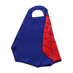 Cartoon Superhero Costume Set for Boys and Girls Halloween Dress Up Spider Cape and Mask with Wristband